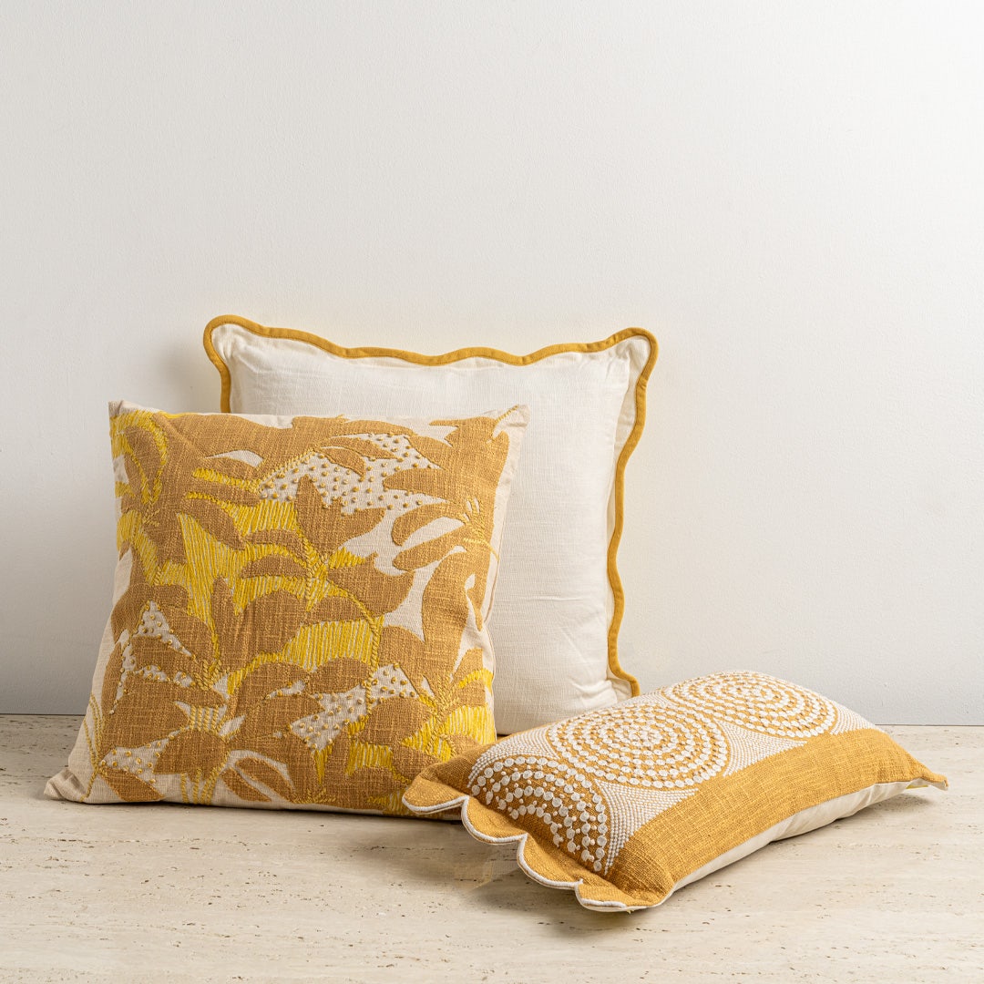 Sheimi Embroidered Cushion - 50x50cm