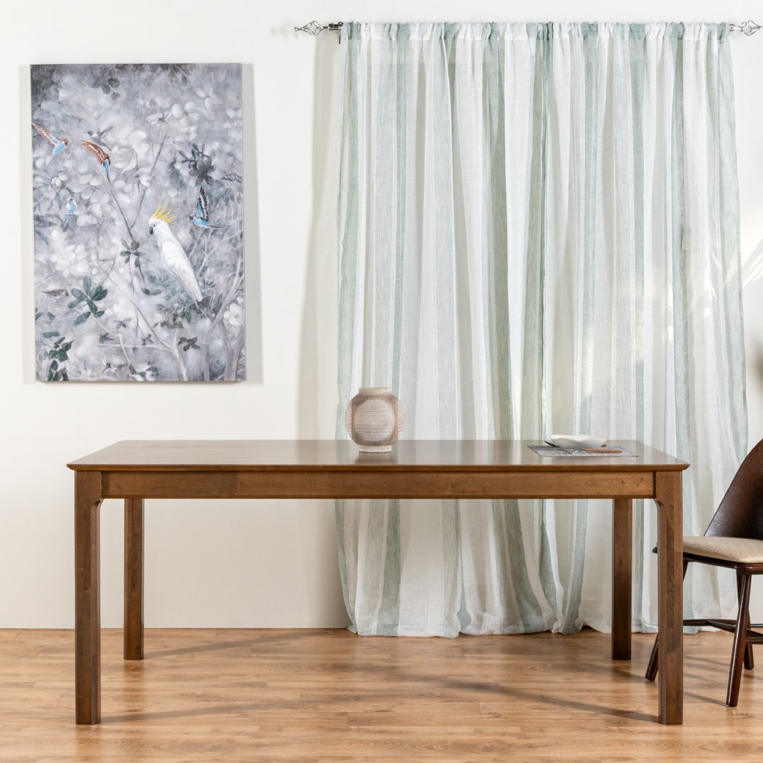 Silvi 6 Seater Dining Table Brown