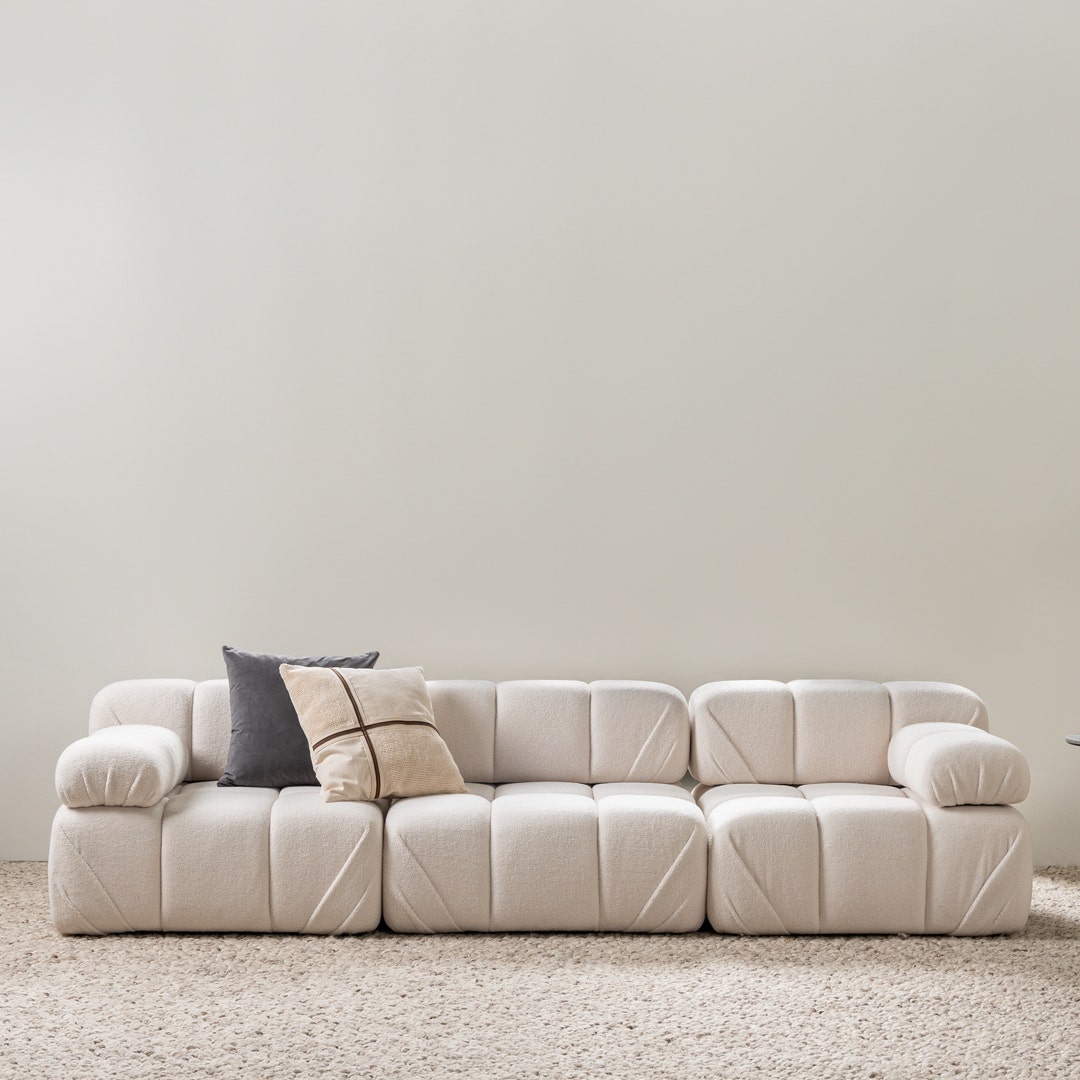 White 3 seater sofa sale