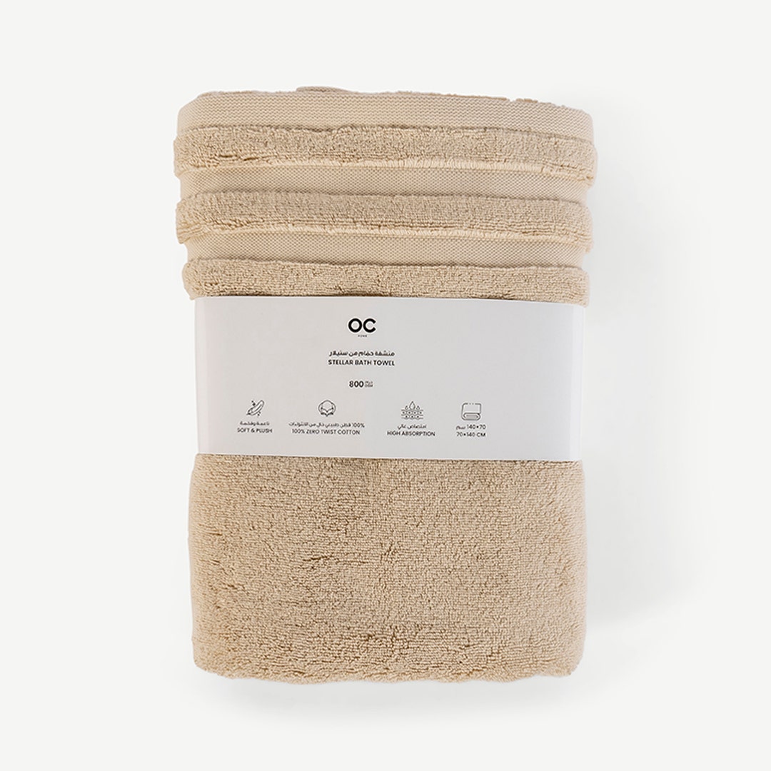 Stellar Bath Towel Beige 70x140cm