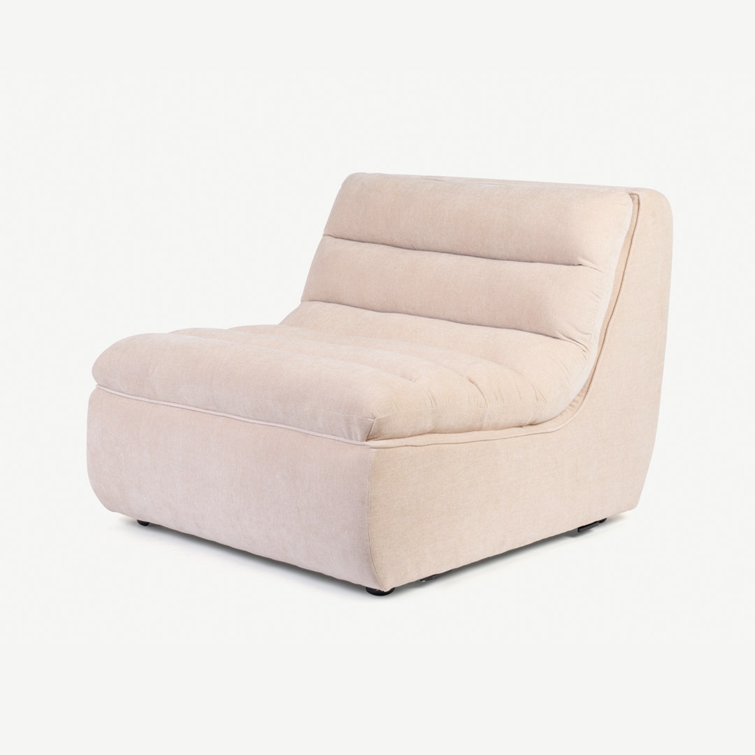 Armless shop lounge chair