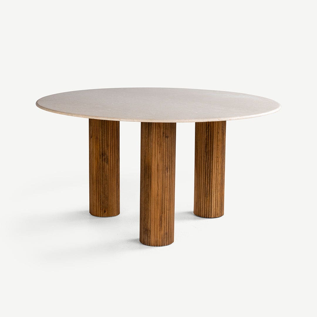 Sylvan Dining Table 4 Seater Beige