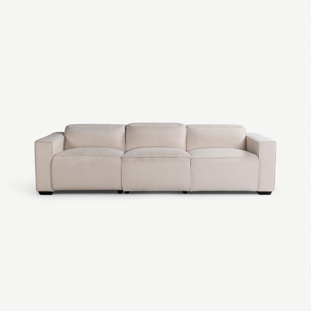 Tatian 3 Seater Recliner Sofa Cream