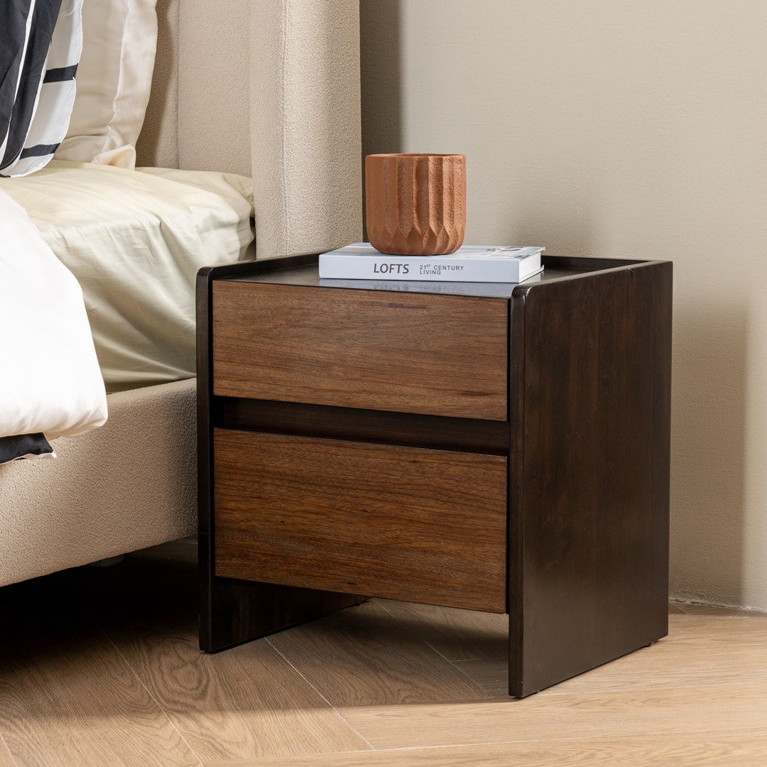 Terreno Bedside Table Brown