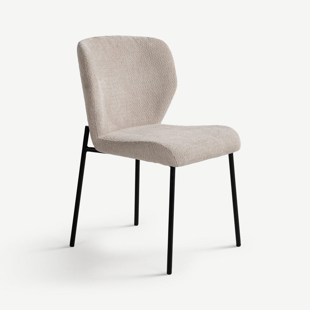 تويلان كرسي طعام - رمادي بيج