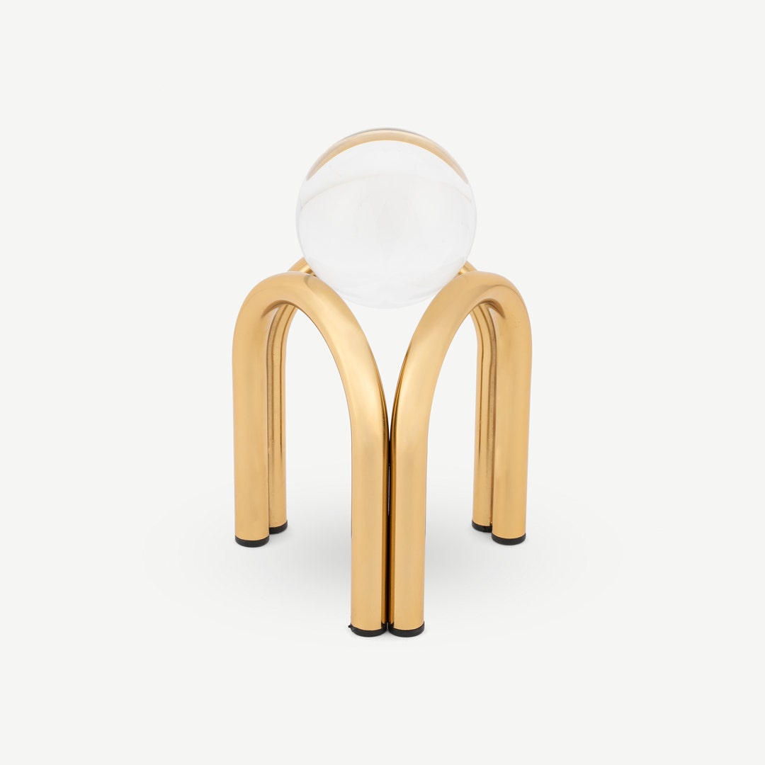ديكور قوس ثلاثي الأرجل - ذهبي
