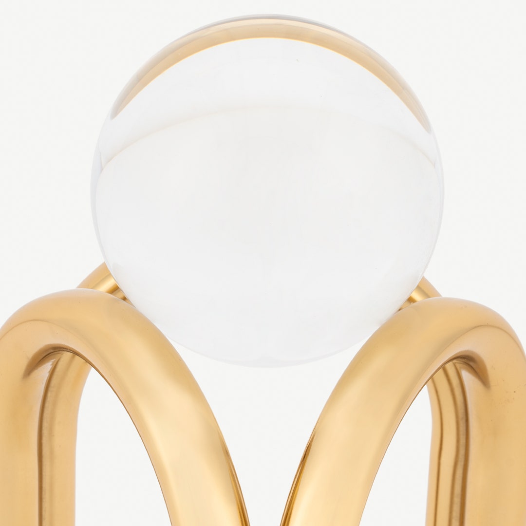 ديكور قوس ثلاثي الأرجل - ذهبي