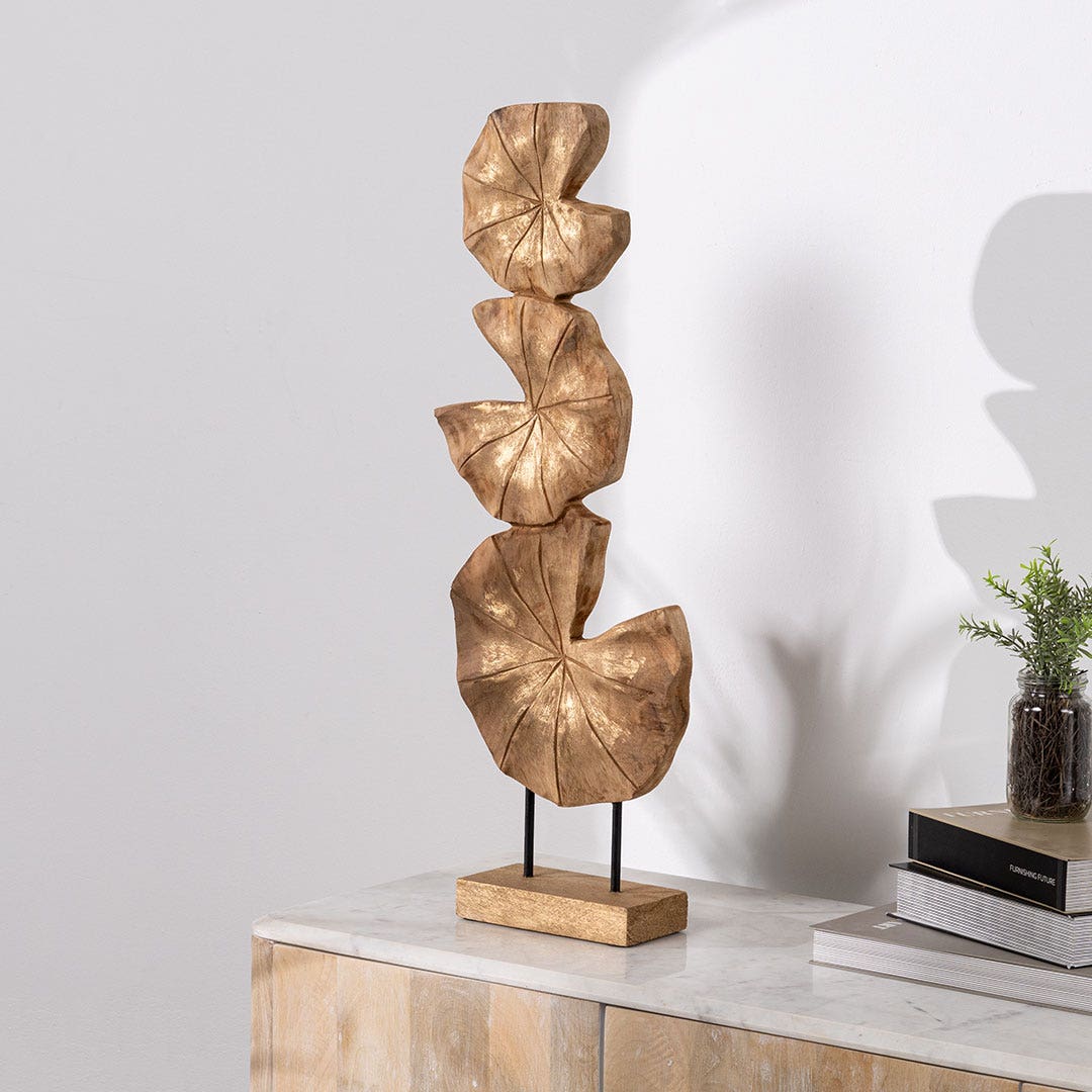 Tullio Trio Leaves Décor Accent