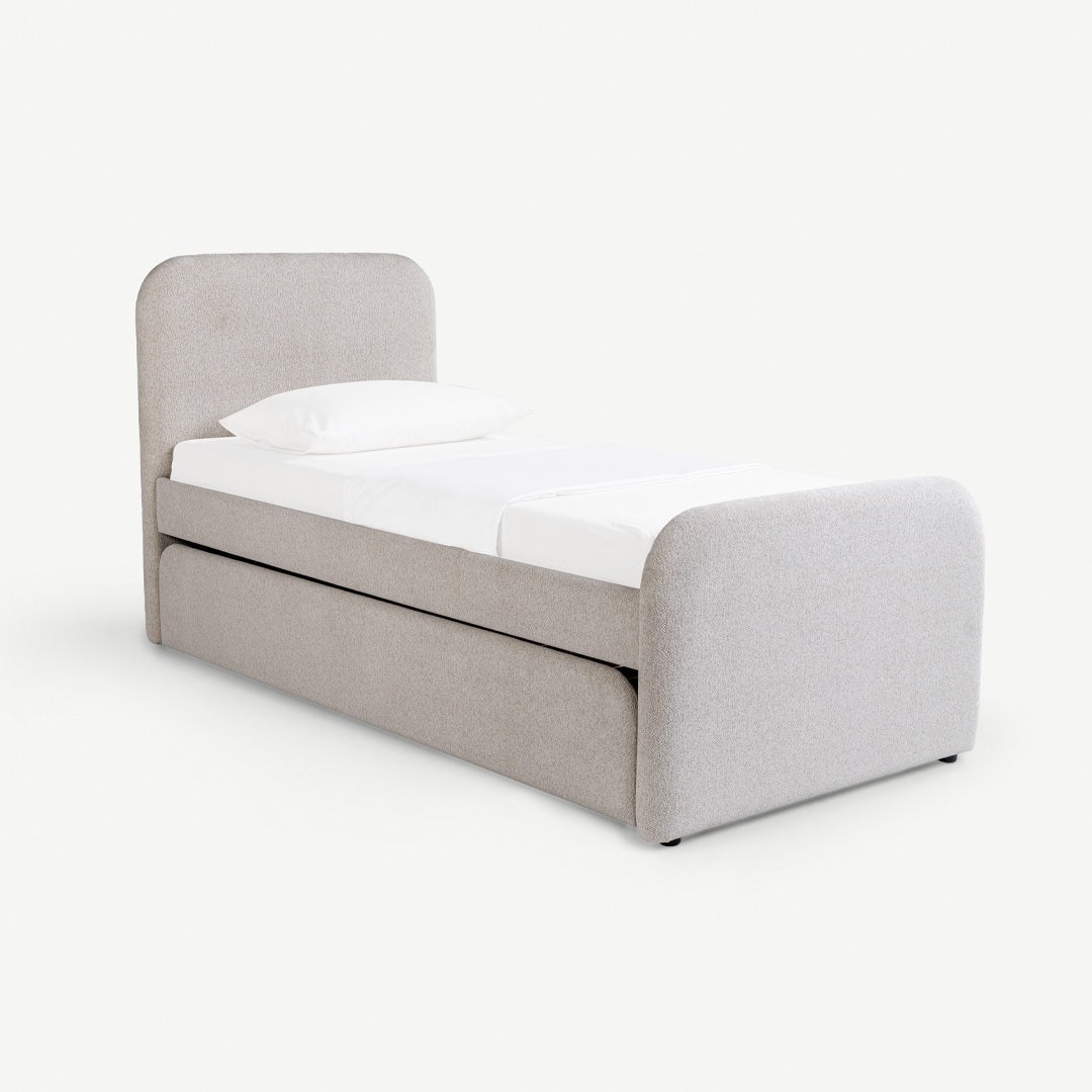 Turlie Single Bed 90x200cm Beige