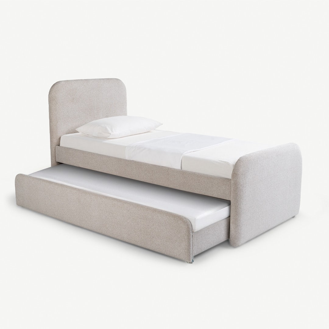Turlie Single Bed 90x200cm Beige