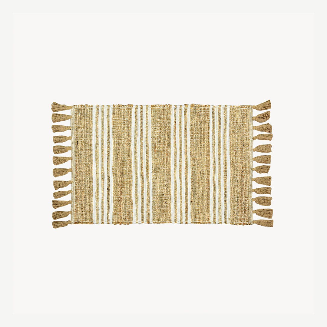 Tuscan Handloom Dhurrie W/Tassel 60x90cm