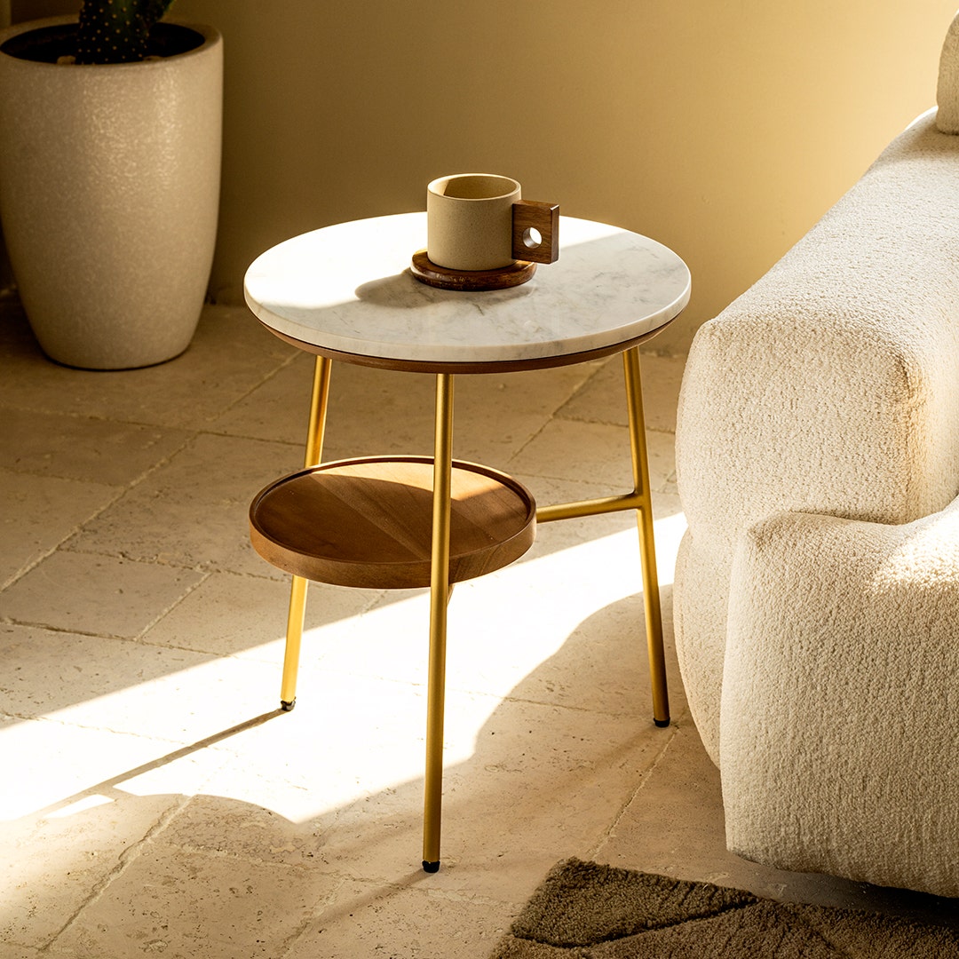 Vacia End Table White