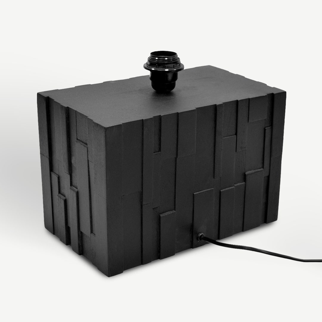 Vallash Wooden Table Lamp -30x18x26cm