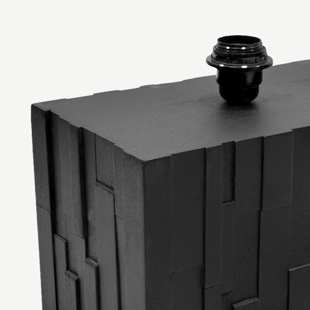 Vallash Wooden Table Lamp -30x18x26cm