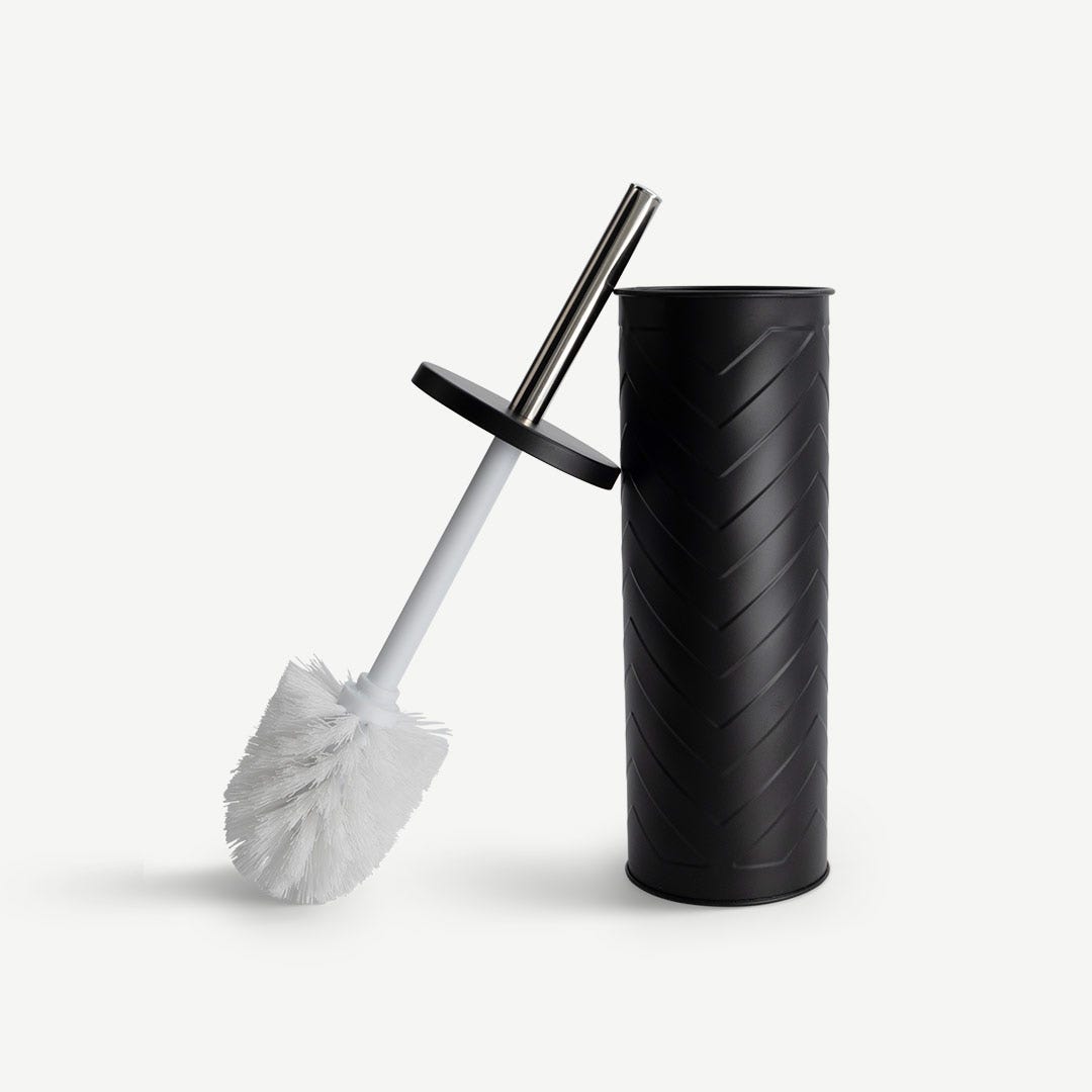 Varien Toilet Brush With Holder-Black