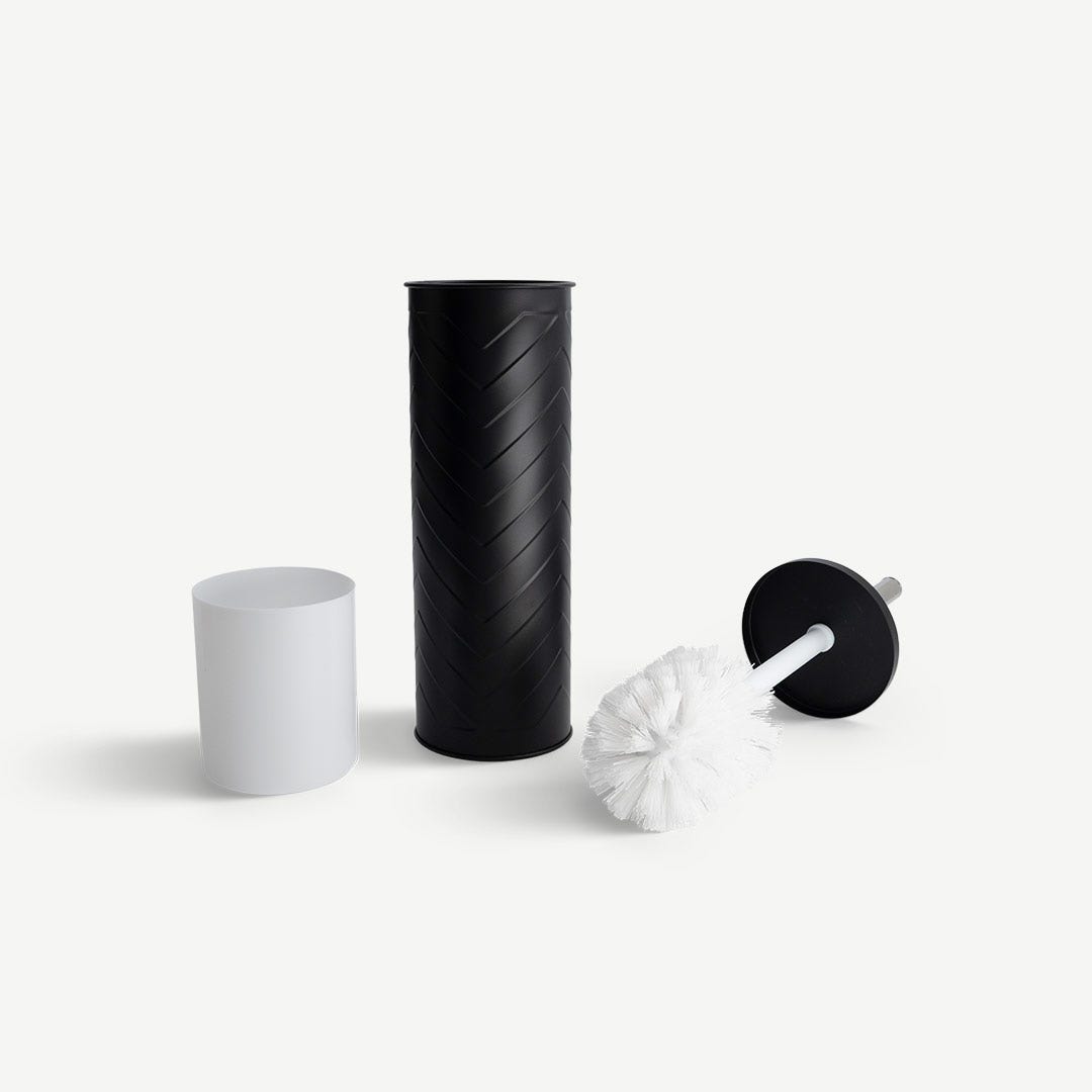 Varien Toilet Brush With Holder-Black