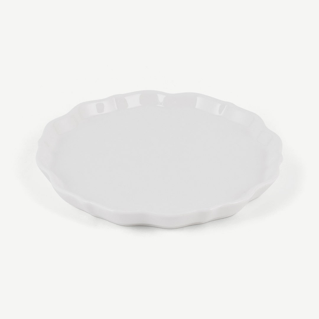 طبق حلوى فيلينو 16 سم - أبيض