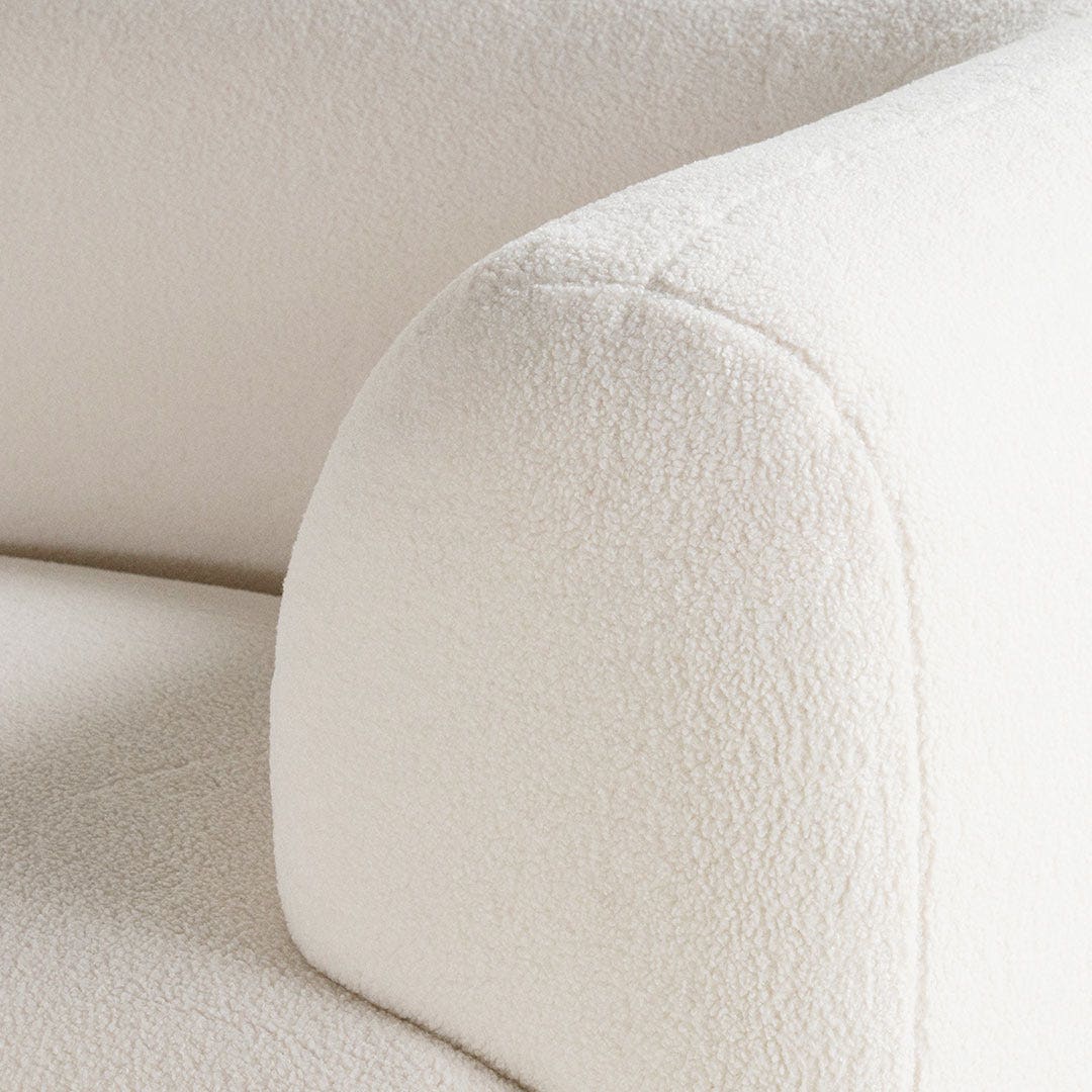 Velyan Modular Arm Chair Right White