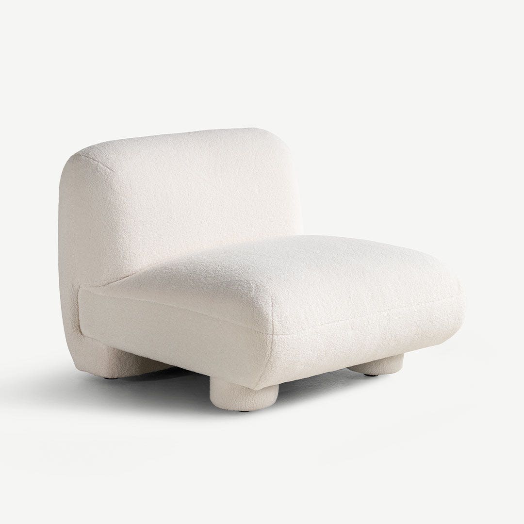 Buy Velyan Modular Armless Chair White Online at Best Price in UAE OC Home