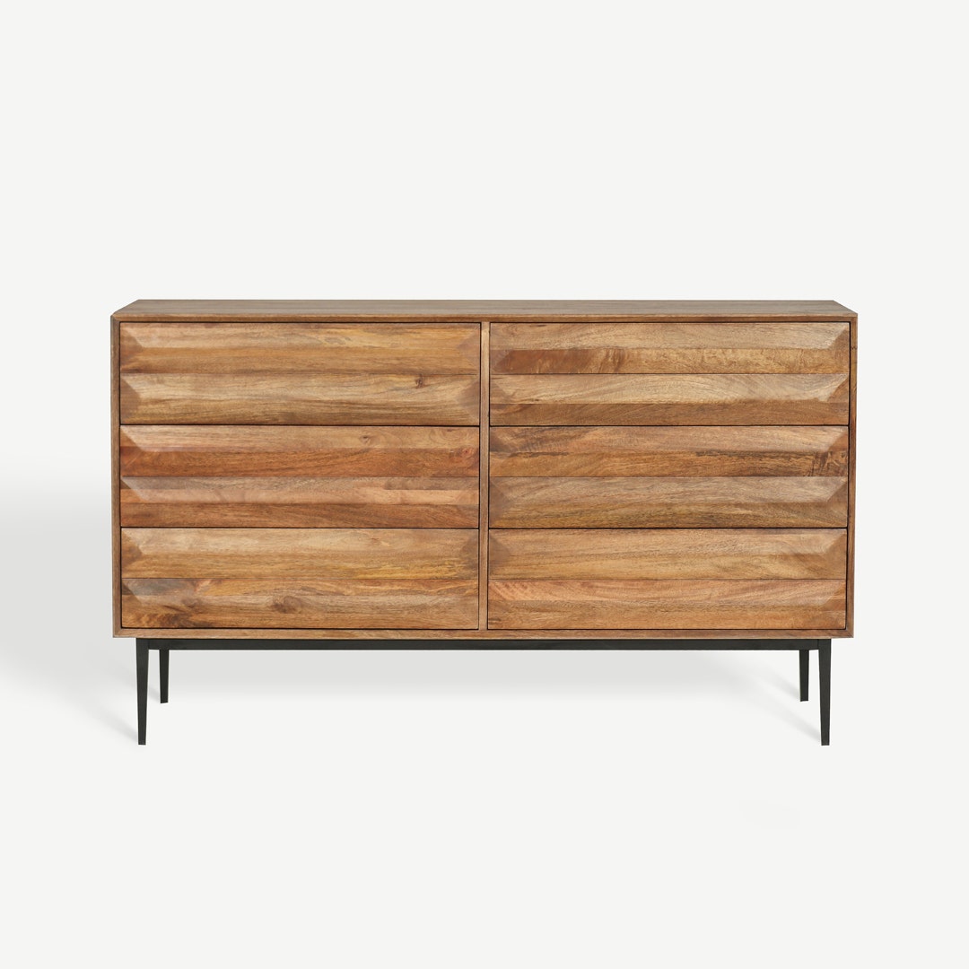 Low 6 drawer hot sale dresser