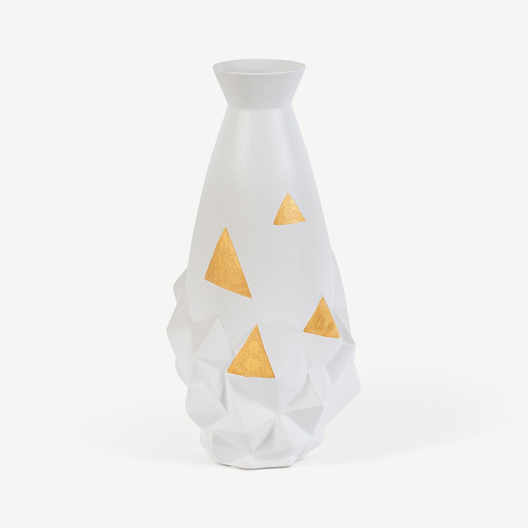 Verlay Gold Flake Ceramic Decor Vase