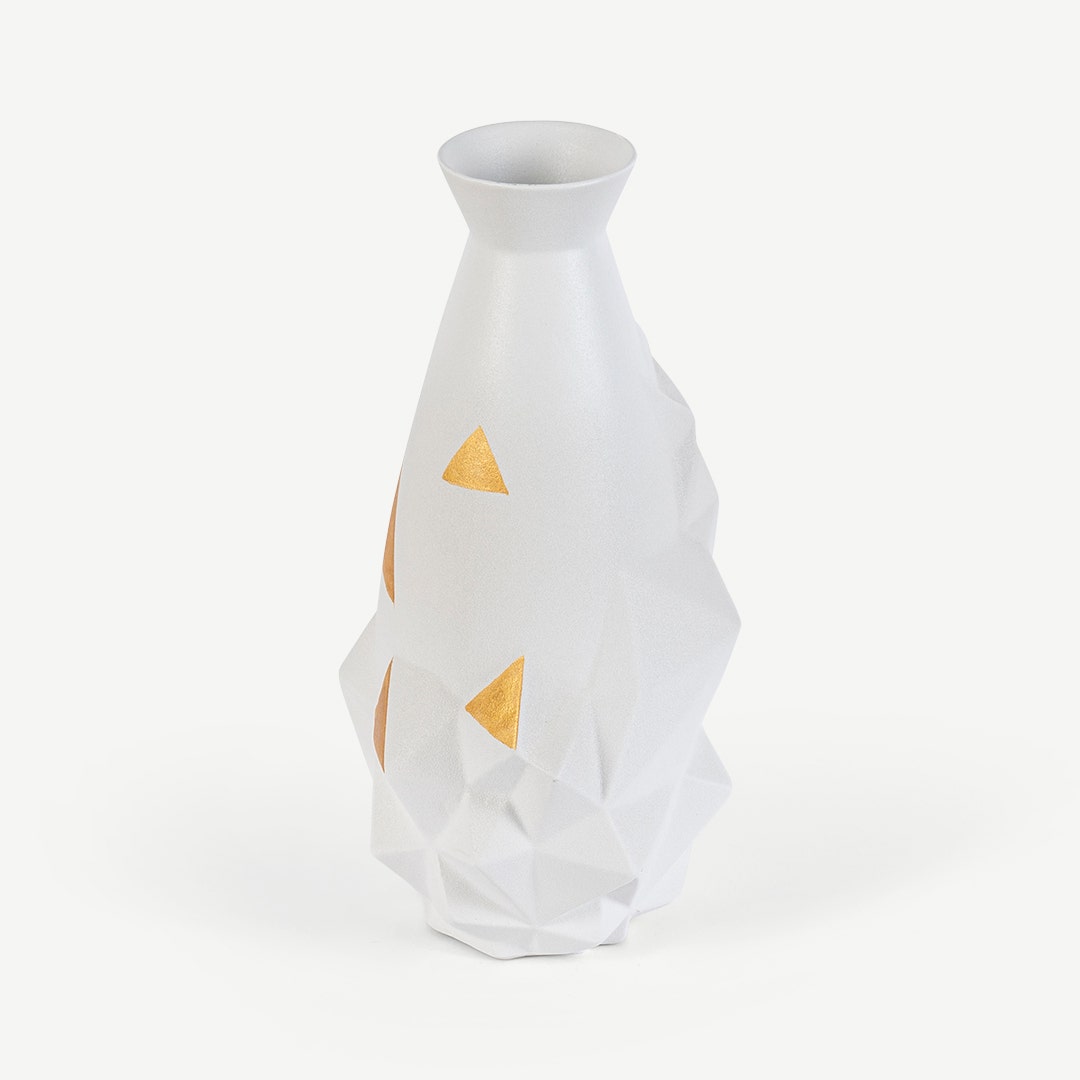 Verlay Gold Flake Ceramic Decor Vase