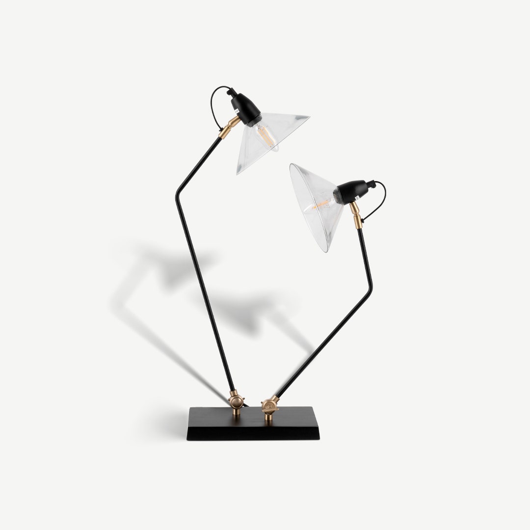 Viane Adjustable Dual Light Table Lamp
