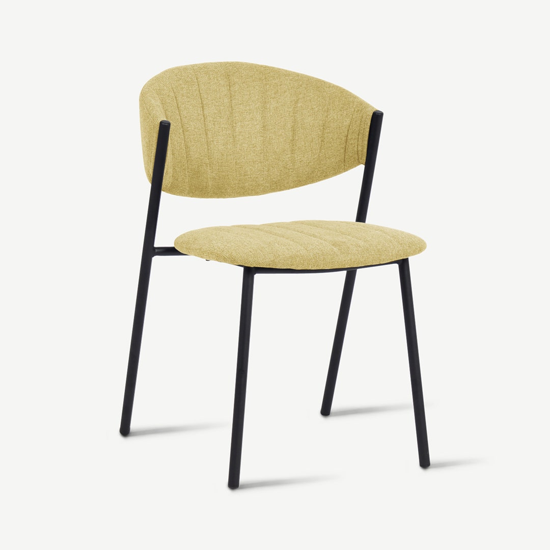 فيكونتي كرسي طعام - أصفر باستيل