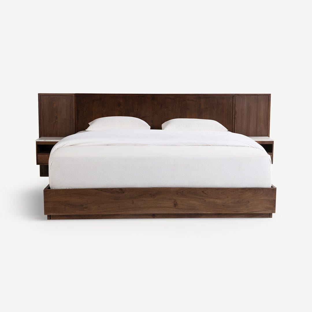 Walden Super King Bed 200x200cm Walnut