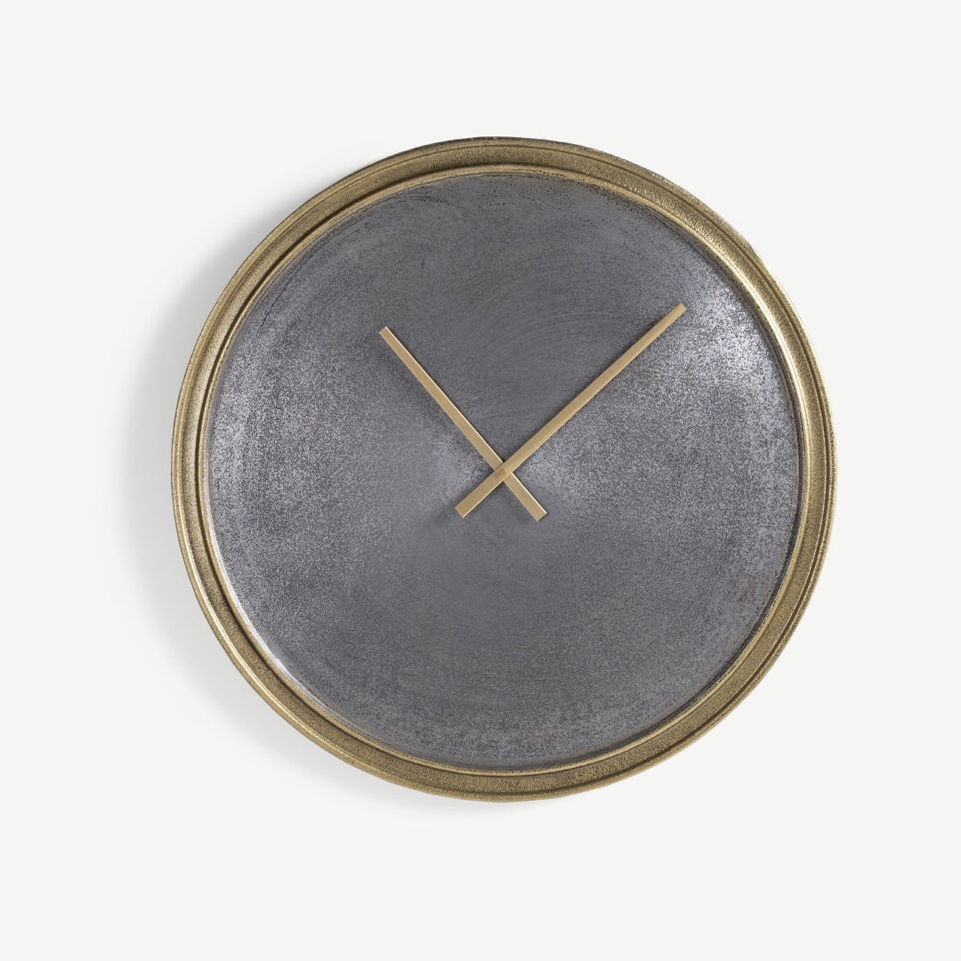 Waren Wall Clock -Grey