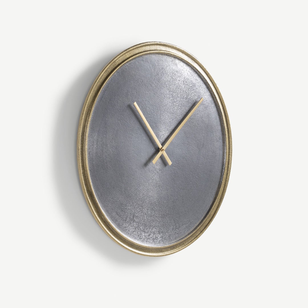 Waren Wall Clock -Grey