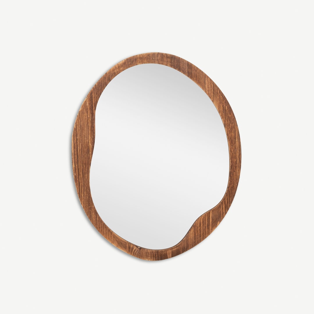 Yali Wall Mounted Mirror -Walnut