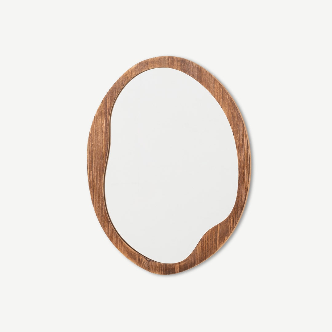Yali Wall Mounted Mirror -Walnut