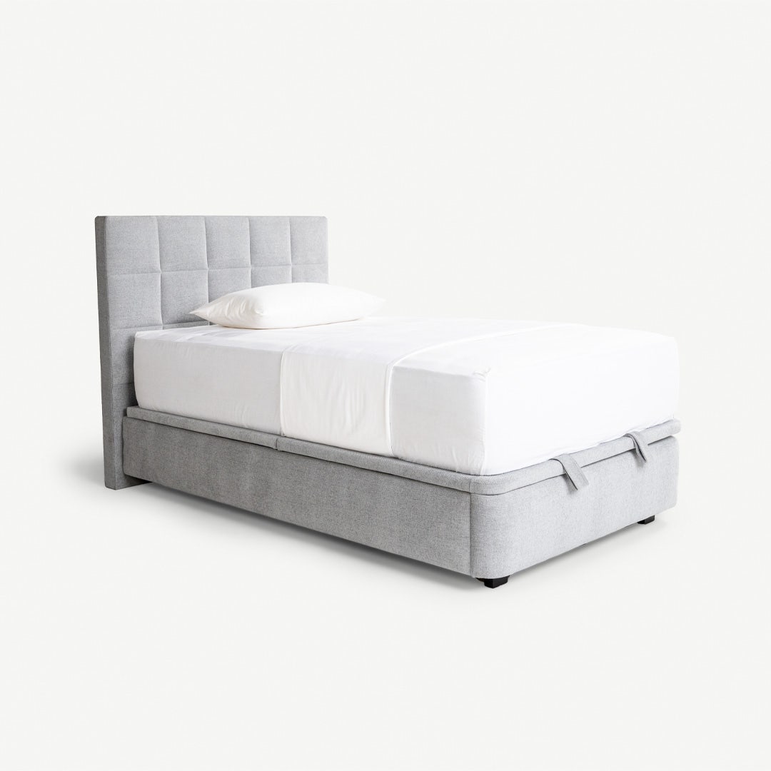 Yeema Hydraulic Bed Base 120x200cm Grey