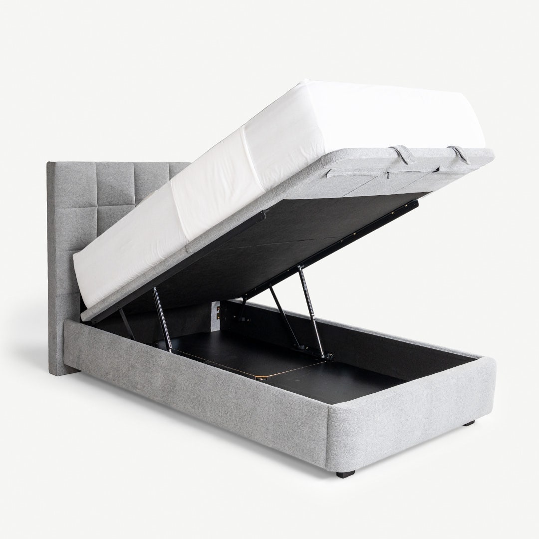 Yeema Hydraulic Bed Base 120x200cm Grey