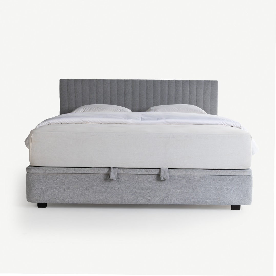 Yeema Hydraulic Bed Base 160x200cm Grey