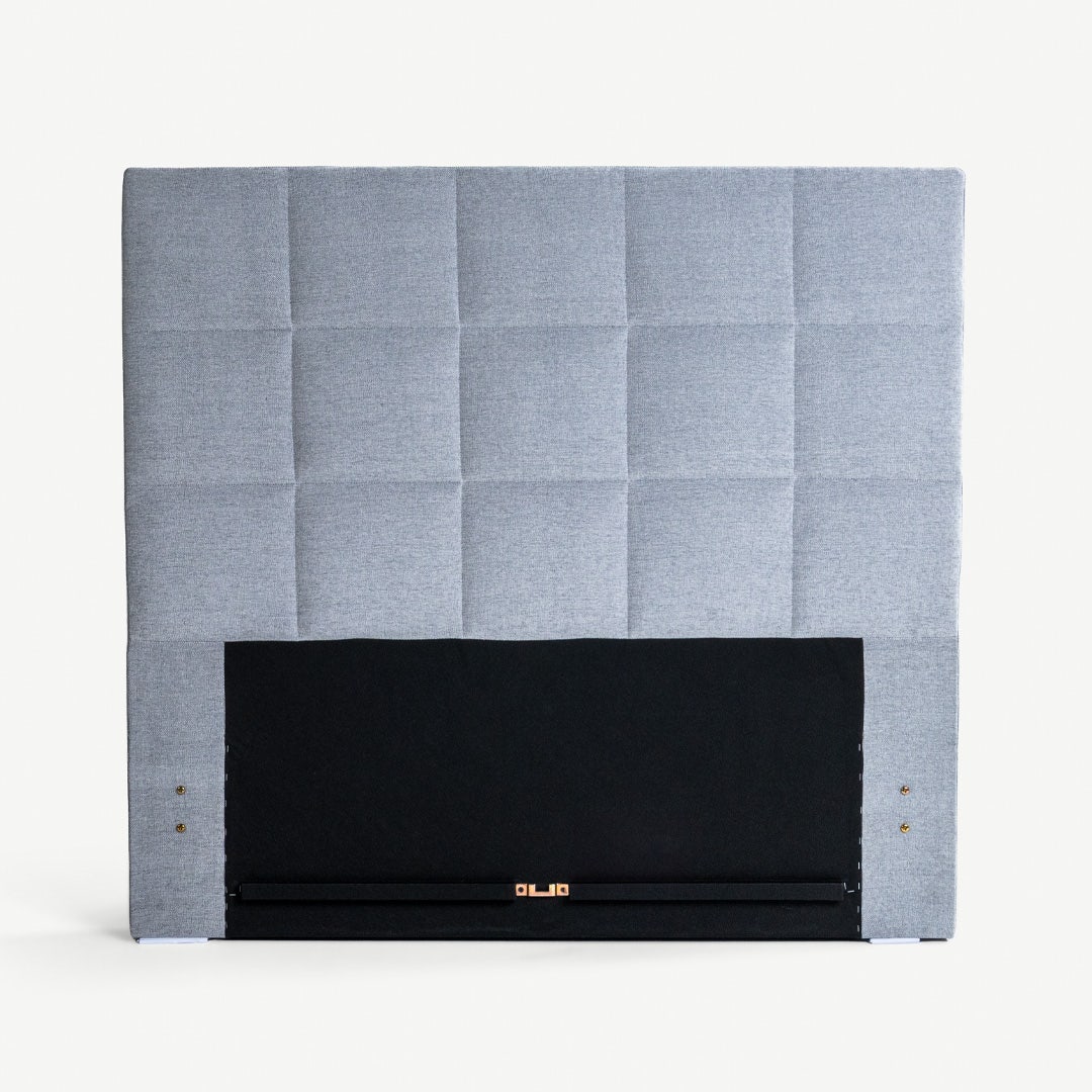 Yeema Square Headboard 120x200cm Grey