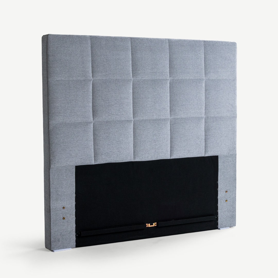 Yeema Square Headboard 120x200cm Grey