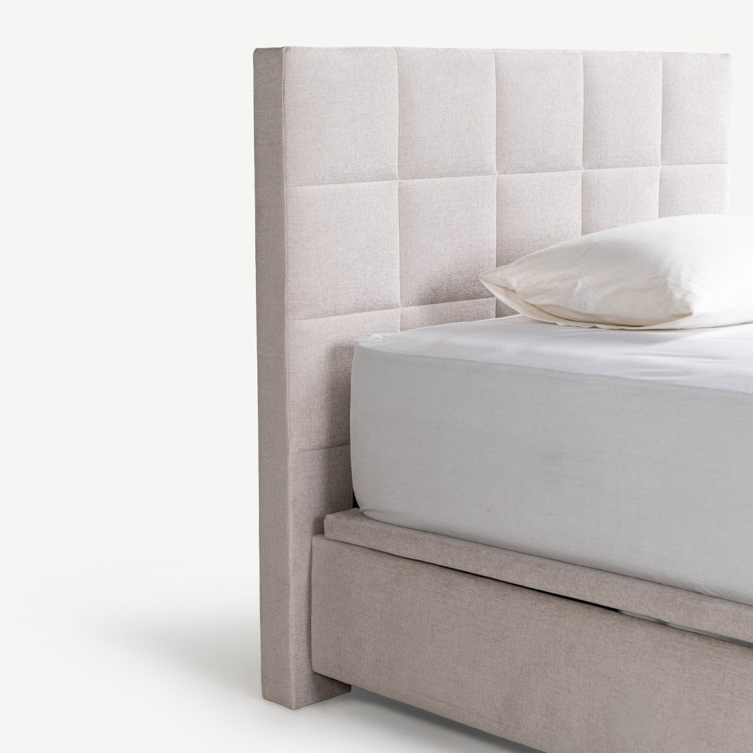Yeema Square Headboard 160x200cm Beige