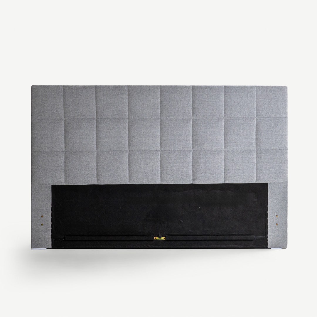 Yeema Square Headboard 180x200cm Grey