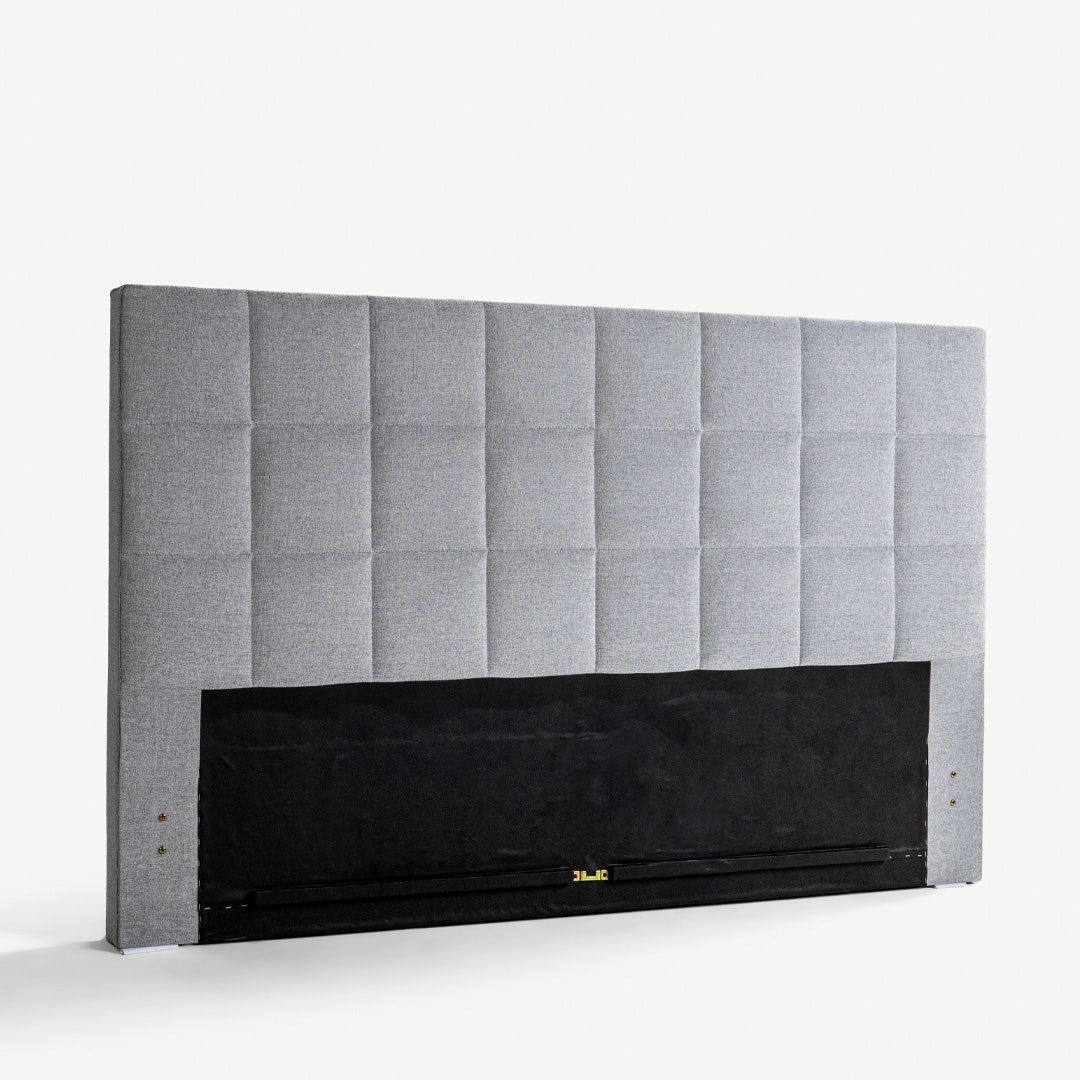 Yeema Square Headboard 180x200cm Grey