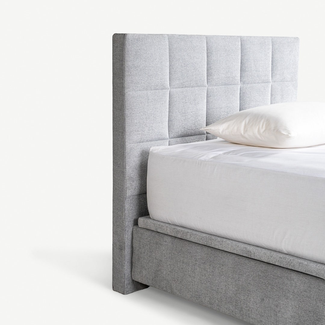 Yeema Square Headboard 180x200cm Grey