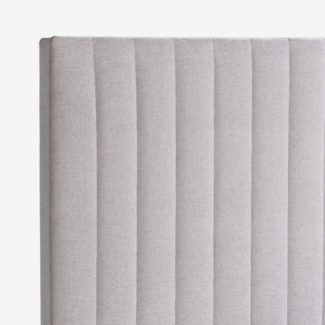 ييما لوح رأس سرير مخطط 120×200 سم - بيج