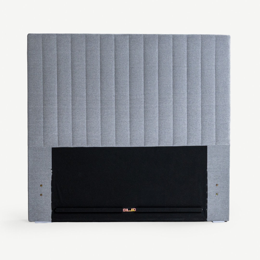 Yeema Striped Headboard 120x200cm Grey