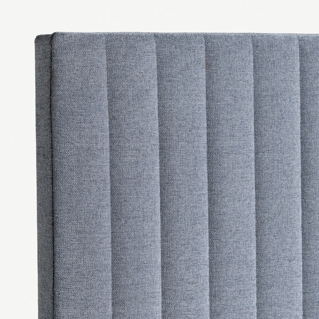 Yeema Striped Headboard 120x200cm Grey
