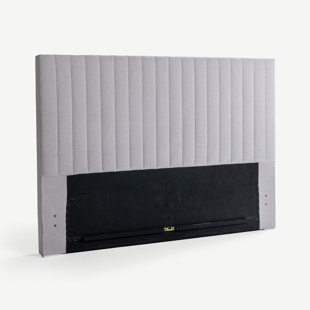 Yeema Striped Headboard 160x200cm Beige