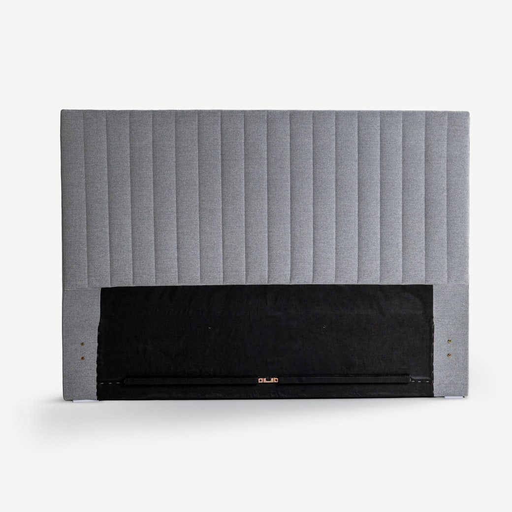 Yeema Striped Headboard 160x200cm Grey