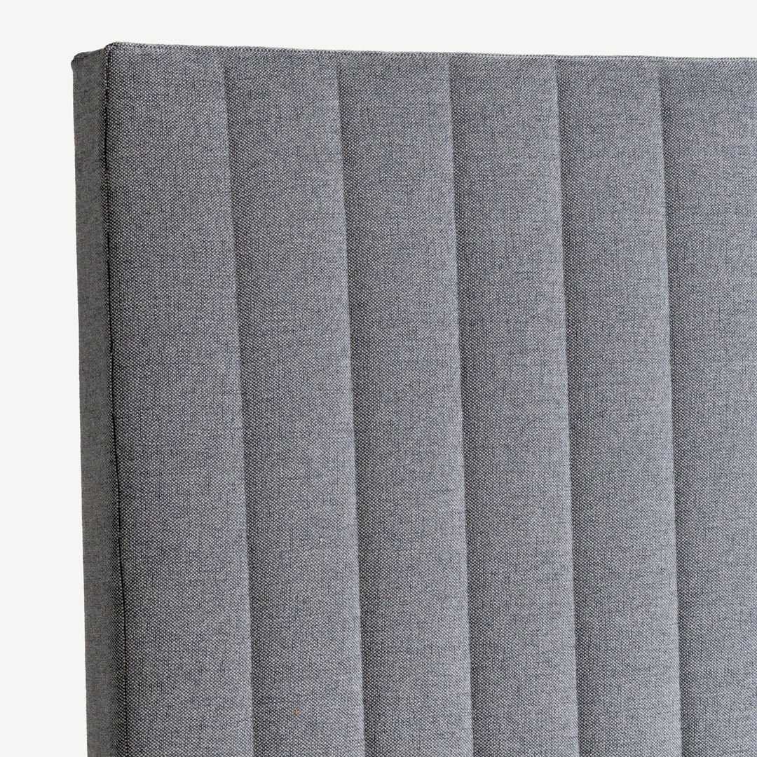 Yeema Striped Headboard 160x200cm Grey