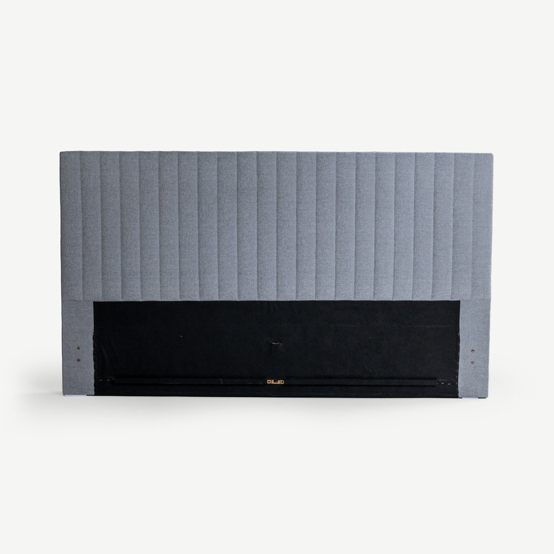 Yeema Striped Headboard 200x200cm Grey