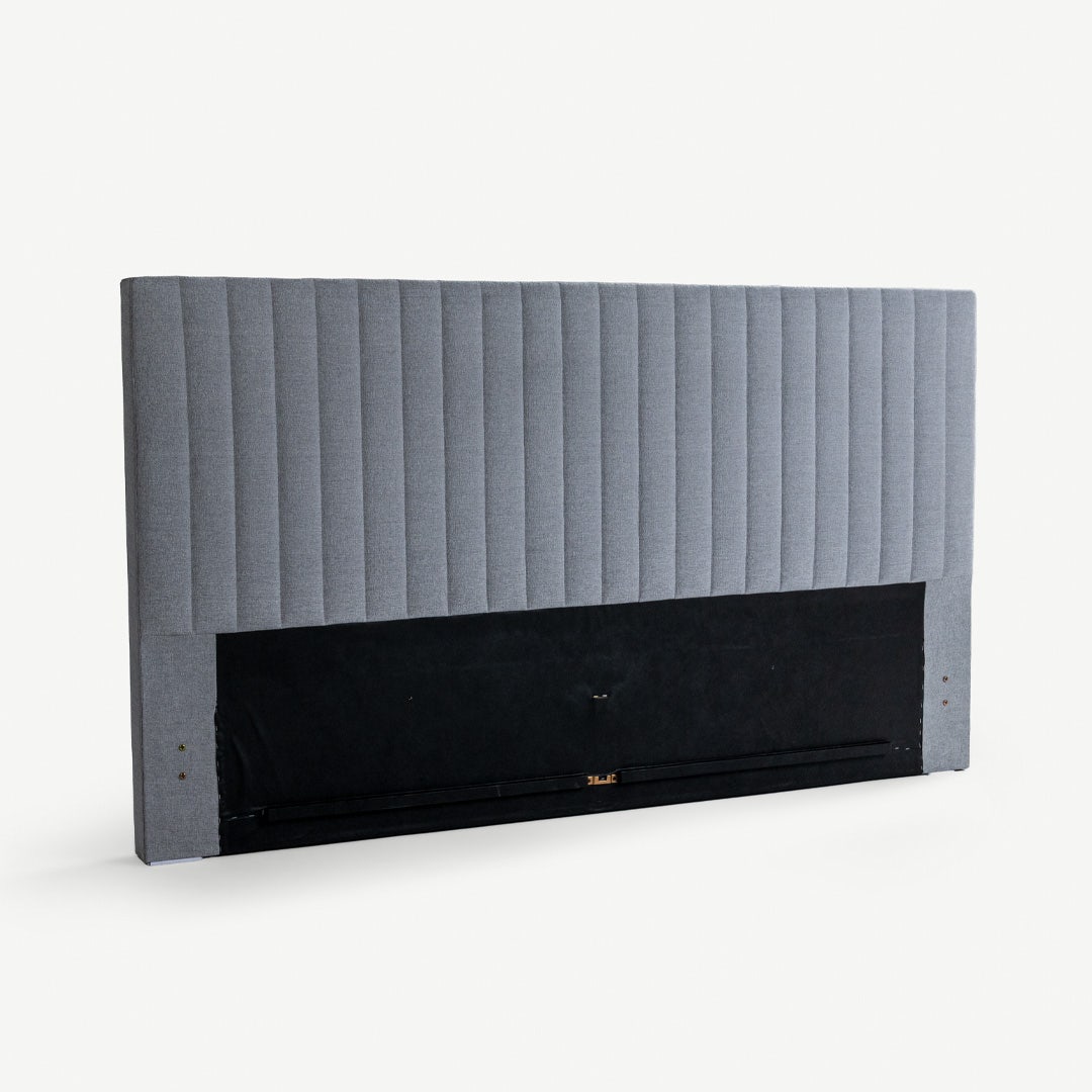 Yeema Striped Headboard 200x200cm Grey
